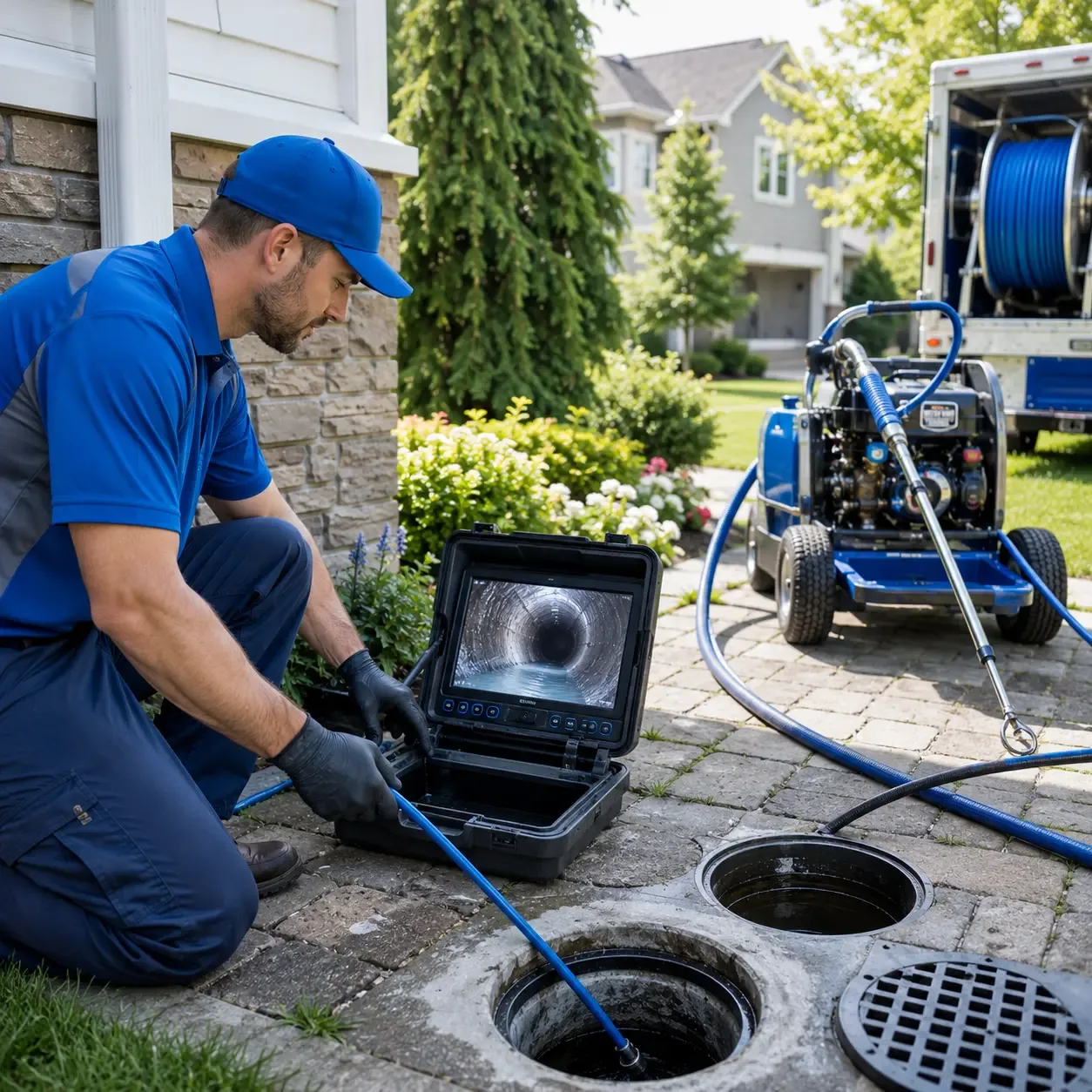 Outdoor drain cleaning professionals serving New Market, VA